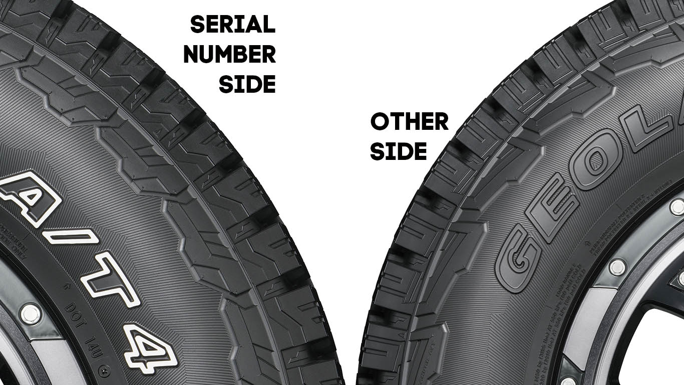 Geolandar AT4 Sidewall Shoulder Block Designs