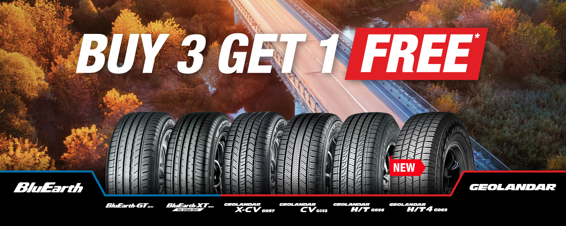 Buy 3 get 1 free on BluEarth and GEOLANDAR